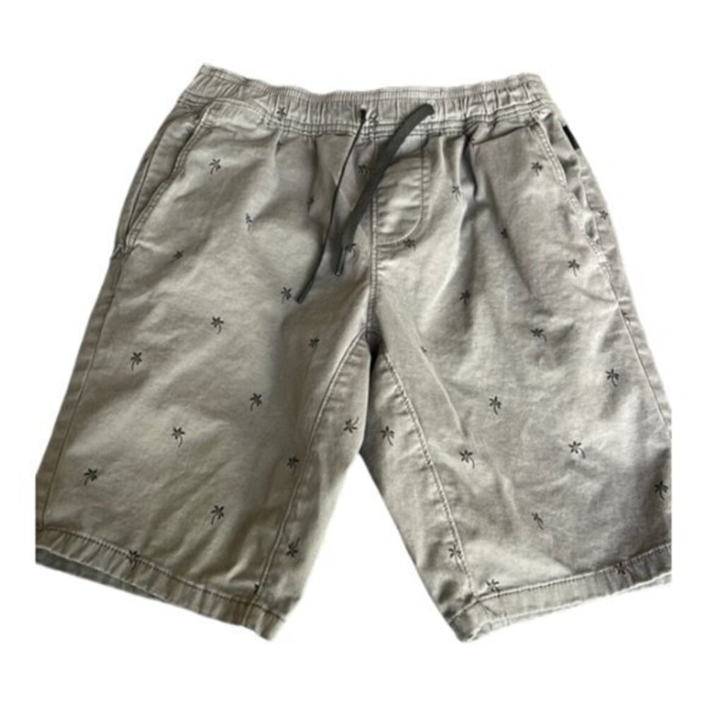 Y2K Vintage Hollister Gray Twill Bermuda Jogger Shorts Size XXS EUC #4331